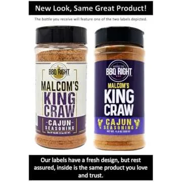 Malcom's Seasoning King Craw | Cajun Seasoning for seafood, gumbo, stews, gator, nutria, possum, squ...