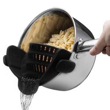 Kitchen Gizmo Snap N Strain Pot Strainer - Your Perfect Cooking Companion!