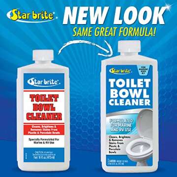 STAR BRITE Toilet Bowl Cleaner for Boat, RV - Removes Stains, Fresh Scent 16oz (086416)