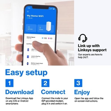 Linksys MX12600 AX4200 WiFi 6 Mesh Router - 8100 Sq Ft Coverage