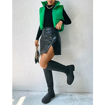 Stylish APAFES Winter Cropped Puffer Vest for Women