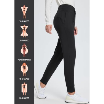 BALEAF Women's Fleece Lined Thermal Joggers for Cold Weather