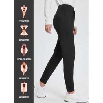 BALEAF Women's Fleece Lined Thermal Joggers for Cold Weather