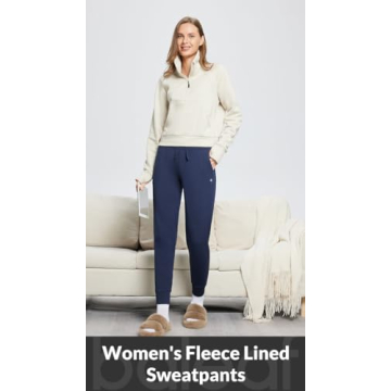 BALEAF Women's Fleece Lined Thermal Joggers for Cold Weather