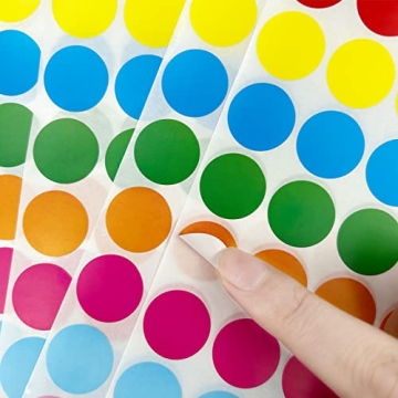 Ouzoustate 2800 PCS Dot Stickers for Crafting and Organizing