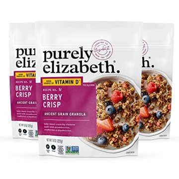 Purely Elizabeth Berry Crisp Granola with Vitamin D - Organic & Gluten-Free