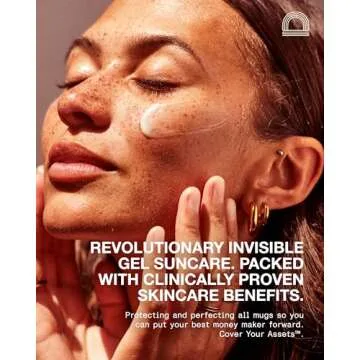 The Mug Guard - Clear Invisible Gel Sunscreen for Face - Broad Spectrum SPF 30 Protection, 72 hr Hydration, Anti-Aging, 40 Min Water Resistance, Reef Friendly, Non-greasy & Fragrance Free (2.4 Fl Oz)