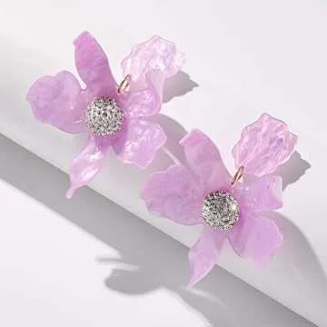 Boho Stud Earrings for Women - Chic Floral Designs