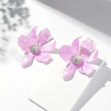 Boho Stud Earrings for Women - Chic Floral Designs
