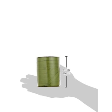 Matte Olive Green Raffia Ribbon 100 Yards Crafting Supplies