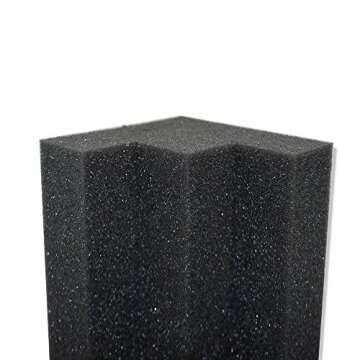 Foamily XL Column Acoustic Wedge Studio Foam Corner Block Finish Corner Wall in Studios or Home Thea...