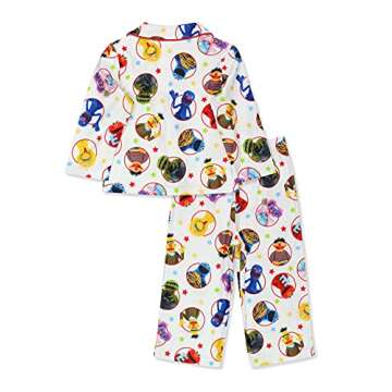 Sesame Street Elmo Infant Coat Style Pajamas Set (18 Months, White)