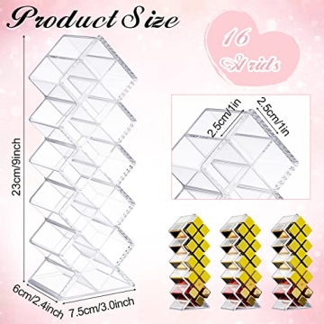 6 Pack Acrylic Lipstick Holders for Perfect Makeup Organization