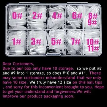 Medium Stiletto Soft Melous 600PCS Pre Buff Full Cover Half Matte Gel x Nail Tips