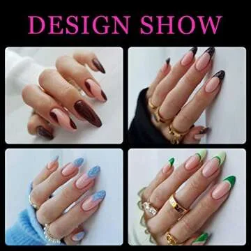 Medium Stiletto Soft Melous 600PCS Pre Buff Full Cover Half Matte Gel x Nail Tips