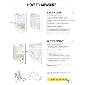 Yoolax Motorized Zebra Blinds Works with Alexa, Motorized Blinds with Remote Custom Size, Privacy Electric Blinds Zebra Blinds for Windows (80% Shading White)