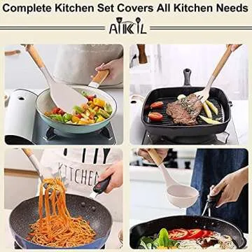 AIKKIL 26-Piece Kitchen Utensil Set for Effortless Cooking