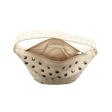 Walter Baker Hendrix Leather Shoulder Bag in Oyster Grey