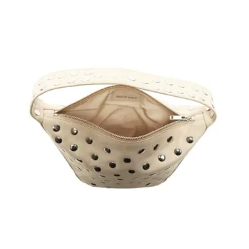 Walter Baker Hendrix Leather Shoulder Bag in Oyster Grey