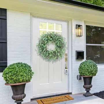 Huadanbor Olive Wreath - All Season Greenery Decor