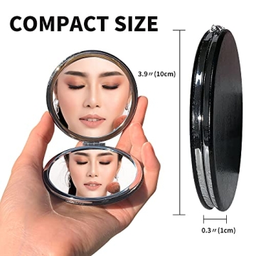 Stylish BelleJiu Compact Travel Makeup Mirror - Portable & Chic