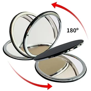 Stylish BelleJiu Compact Travel Makeup Mirror - Portable & Chic