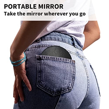 Stylish BelleJiu Compact Travel Makeup Mirror - Portable & Chic