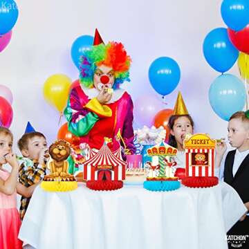KatchOn Carnival Centerpieces - Pack of 9 | Themed Party Decor for Tables, Circus Table Decorations