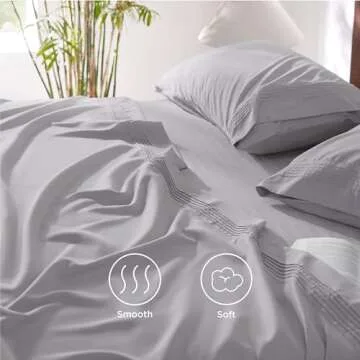 Bedsure GentleSoft Deep Pocket King Sheet Set for Ultimate Comfort