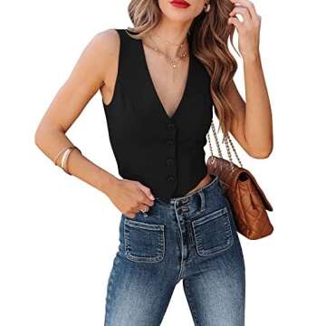 Sunborui Women's Stylish Sleeveless Vests For Versatile Occasions