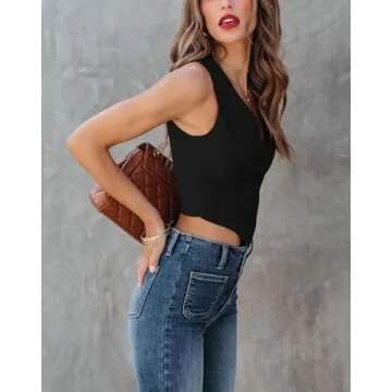 Stylish Women’s Business Vest - Sunborui Sleeveless Jacket