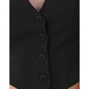 Stylish Women’s Business Vest - Sunborui Sleeveless Jacket
