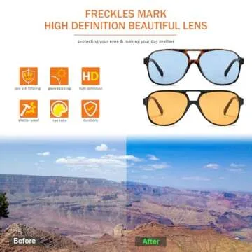 Freckles Mark Vintage Retro 70s Sunglasses for Stylish Wearers