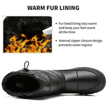 FRACORA Women's Winter Snow Boots for Cold Weather Comfort