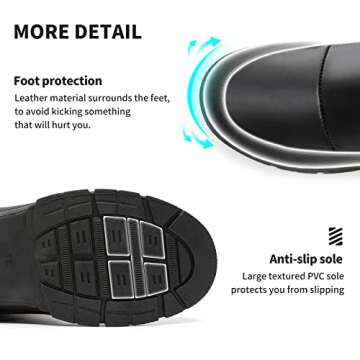 FRACORA Womens Winter Snow Boots Fur Lined Mid Calf Boots Warm Slip On Boots for Women(US7, Black)