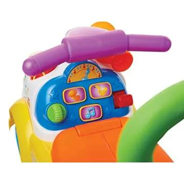 Fisher-Price Little People Music Parade Ride-On, Plays 5 Marching Tunes & Other Sounds! Perfect for Toddler Boys & Girls Ages 1, 2, & 3 Years Old - Helps Foster Motor Skills [Amazon Exclusive]