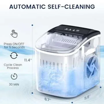 Portable Joy Pebble Ice Maker - Rapid Ice Production