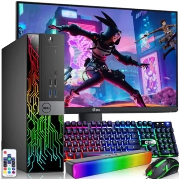 Dell RGB Gaming PC - Intel i7, 16GB RAM, 512GB SSD, 24"