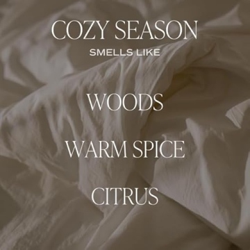 Sweet Water Decor Cozy Season Candle - 12oz of Autumn Awesomeness with Clean Burn and Long-lasting S...