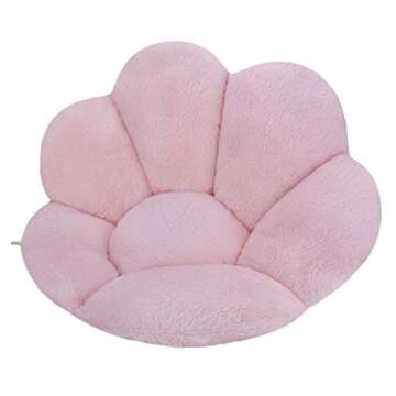 Reversible Armchair Seat Cushion Soft Cozy Bear Paw Shaped Chair Cushion Plush Comfort Seat Pad Office Cozy Warm Seat Pillow Relieves Back Coccyx Sciatica Tailbone Pain Relief (Paw-shaped, Pink)