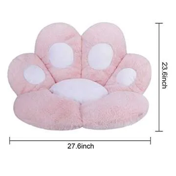 Cute Reversible Bear Paw Chair Cushion for Comfort