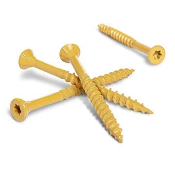 Deck Plus 48419 Wood Screws #10 x 3", Tan, 5lb Box