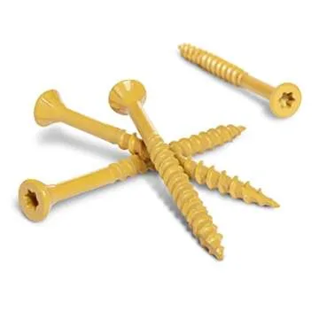 Deck Plus 48419 Wood Screws #10 x 3", Tan, 5lb Box