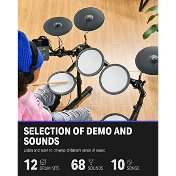 Donner DED-70 Electric Drum Set with Mesh Pads