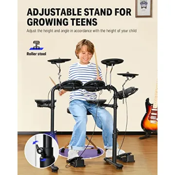 Donner DED-70 Electric Drum Set with Mesh Pads