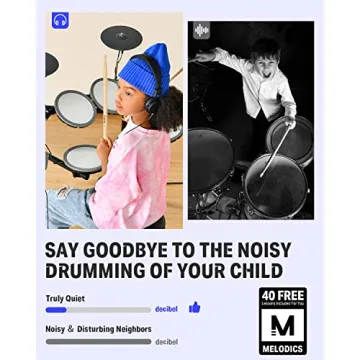 Donner DED-70 Electric Drum Set with Mesh Pads