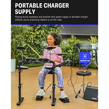 Donner DED-70 Electric Drum Set with Mesh Pads