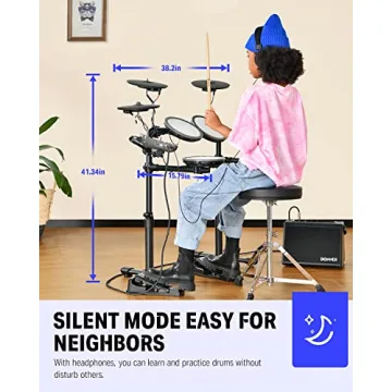 Donner DED-70 Electric Drum Set with Mesh Pads