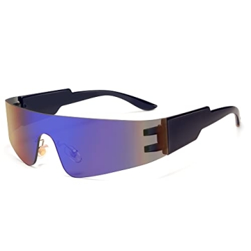 Stylish VANLINKER Wrap Around Sunglasses for Men & Women - Y2K Edge Fashion