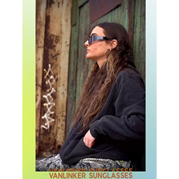 Vanlinker Futuristic Wrap Around Sunglasses for All